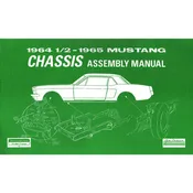 1964-1965 Mustang Chassis Assembly Manual