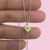 Ace of hearts necklace