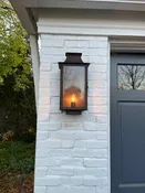 Ashton Copper Electric Lantern - Wall Mount