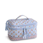 Brush Up Cosmetic Case: Blue Leaf