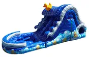 12ft Duck Inflatable Water Slide, Back Loading Climb