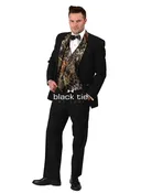 “Alpine” Camouflage Notch Lapel Tuxedo