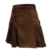 Dark Brown Utility Kilt