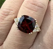 Big Garnet & Diamond Fashion Ring — ROGERS & CO. fine jewelry and design: Missoula, MT: Jewelry Store, Engagement Rings, Chalet Jewelers