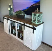 Credenza With Barn Doors