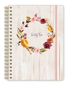 2025 Rustic Autumn Wreath Large Twin Wire Planner