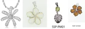 Silver Hawaiian Floral Collection