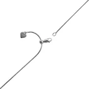Adjustable Snake Chain in Sterling Silver (24inches and 1.2mm wide)