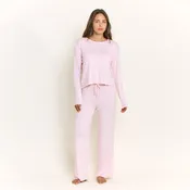 All American Long Sleeve Pant Set in Soft Pink