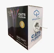 1000ft Cat6 Bulk UTP Ethernet Cable Solid copper Conductor – Plenum CMP Rated