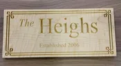 Engraved Family Sign