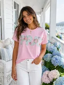 Appliquéd Pray Tee