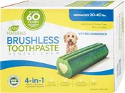 Ark Naturals Brushless Toothpaste Medium Dental Dog Chews, 60-count