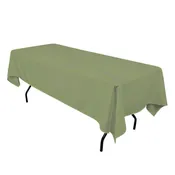 Army Green 60" x 120" Rectangular Poly Premier Tablecloth