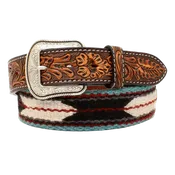 3D Belt Company Men's Brown 3D Wool Blanket Inlay Western Belt D100013102