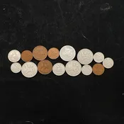 Bahrain Coin Lot Vintage 1965-1970 16 Pieces 1 5 10 25 50 100 Fils