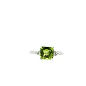 10K White Gold 1.40ct peridot