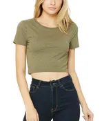 Bella Ladies’ Poly-Cotton Crop T-Shirt