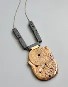 CARVED JASPER PENDANT — JOHNNIE Q