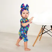 Aurora Butterfly Shorty Zip Bamboo Two Way Zipper
