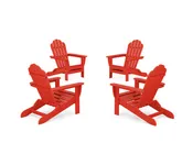 4-Piece Monterey Bay Folding Adirondack Chair Conversation Set