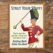 2.5'' x 3.5'' Strut Your Stuff Motivational Workplace Magnet
