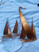Vintage C. Jeré Sailboat Wall Sculpture