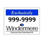 18”x 24” Yard Sign , Wood, 2 sided, Generic Office