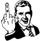 Middle Finger Sticker
