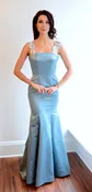 Blue Silk Gown