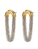 Austin Baze Cleo Two-tone Chain Earrings