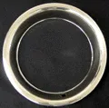 14REDTR Plastic Chrome/Red Striped Trim Rings