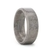 ASTRAIOS Meteorite Titanium Beveled Band — ROGERS & CO. fine jewelry and design: Missoula, MT: Jewelry Store, Engagement Rings, Chalet Jewelers