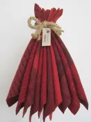 Hand Dyed Texture Wool Bundles – Tomato