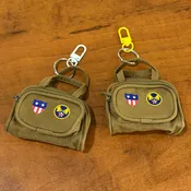 1:6 WWII Style Mini Military Soldier's Zipper Duffle Bag/bag charm