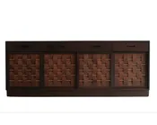 Basket Weave Credenza by Edward Wormley in Mahogany, C. 1960s