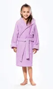 100% Turkish Cotton Lavender Hooded Terry Kid's Bathrobe