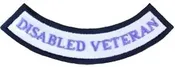 Disabled Veteran Purple Rocker Patch