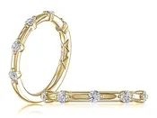 A. Jaffe 14K Yellow Gold Diamond Band