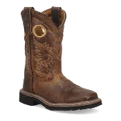 Amarillo Youth Children's - 8" Leather Western Boot - Square Toe