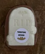 Tombstone shaped goat milk soap
