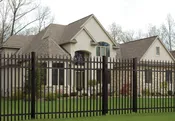 Summit Estate Series - Fence Panel - 6' x 8' - Estate (1 13/16"x1 1/2" Decorative Rails, 3/4"x3/4" Pickets, 2 1/2"x2 1/2" Posts)