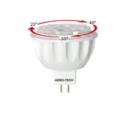 AMR16-6W, 6 Watt LED Bulb – GU5.3 Base 30,000 Hours Equal to 35W- 3 in 1 Adjustable Beam Spread MR16