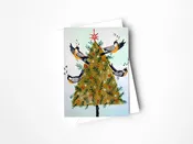 4 Calling Birds Greeting Card