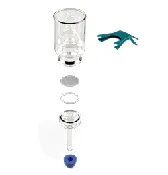 47mm Glass Microanalysis Holder, Stainless Steel Support, 300 ml (USI)