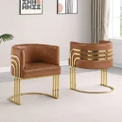 BQ-AC221L: Single Leathaire Accent Barrel Chair