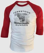 Freestone Runner Trout Raglan Cherry ~ Red / White