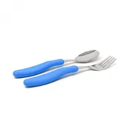 Din Din SMART EZ Grip Spoon & Fork Set (case included)