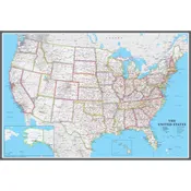 United States Classic Wall Map Poster