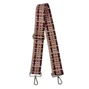 Ahdorned - 2" Madcap Cottage 'Plaid' Adjustable Strap: Camel